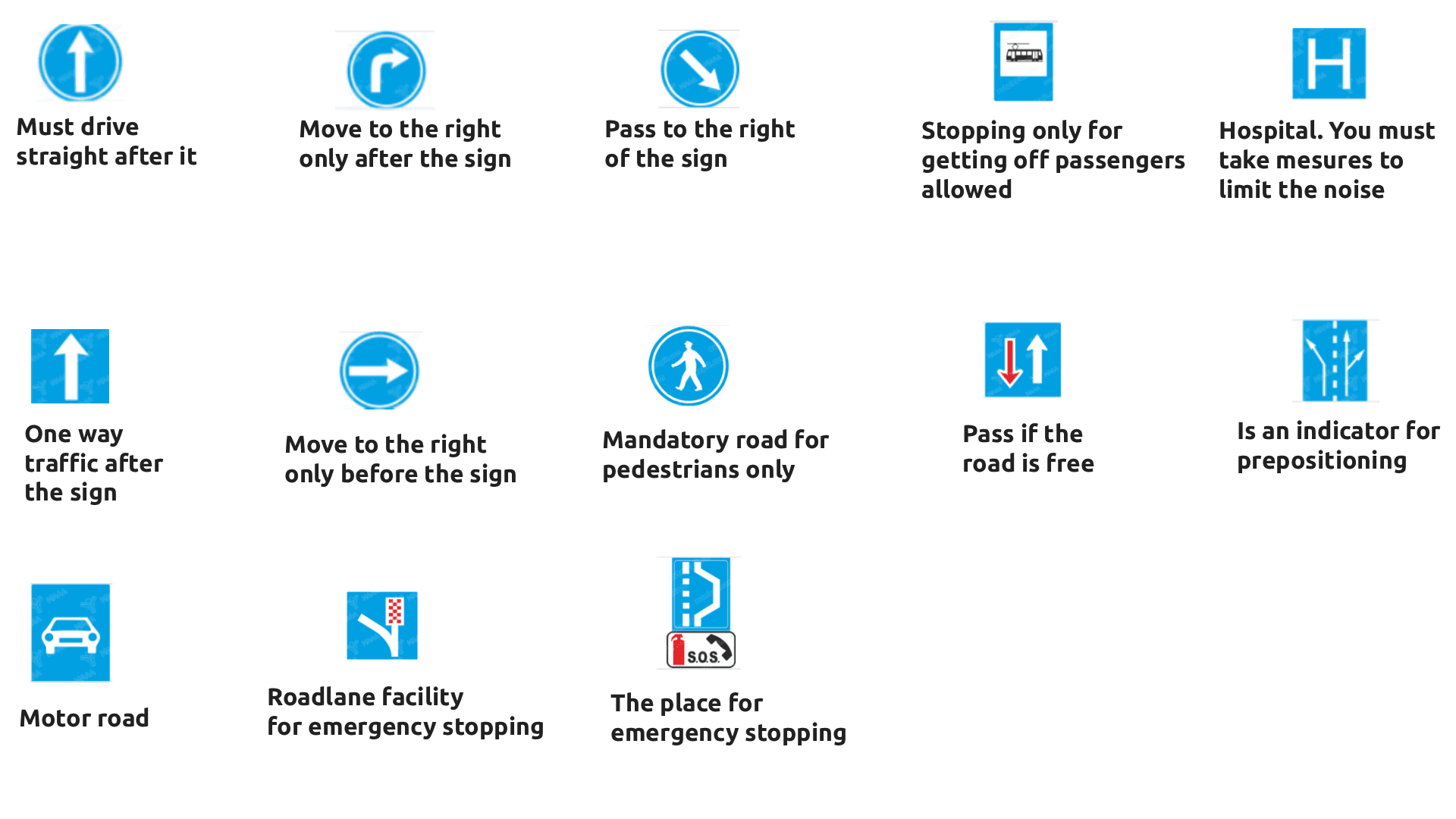 Blue Signs